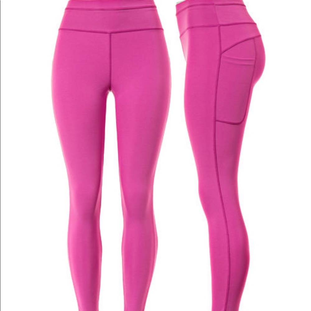POP fit magenta Jane pocket leggings